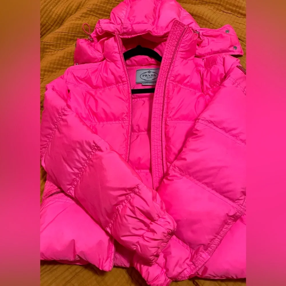 Prada | Jackets & Coats | Authentic Hot Pink Prada Coat | Poshmark